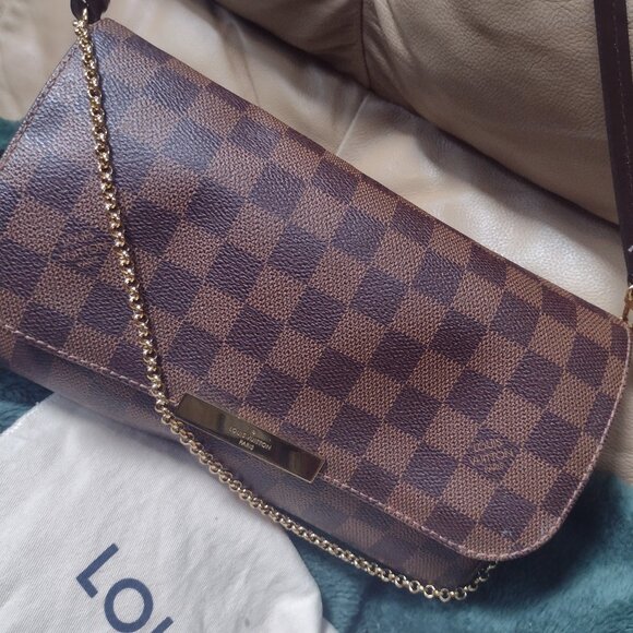 Authentic Near PRISTINE Louis Vuitton Favorite Damier Ebene MM - Picture 5 of 16